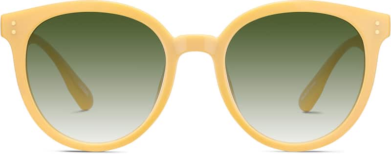 Yellow Premium Round Sunglasses 