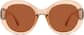 Front view of Round Sunglasses 1143515 in Brown thumbnail