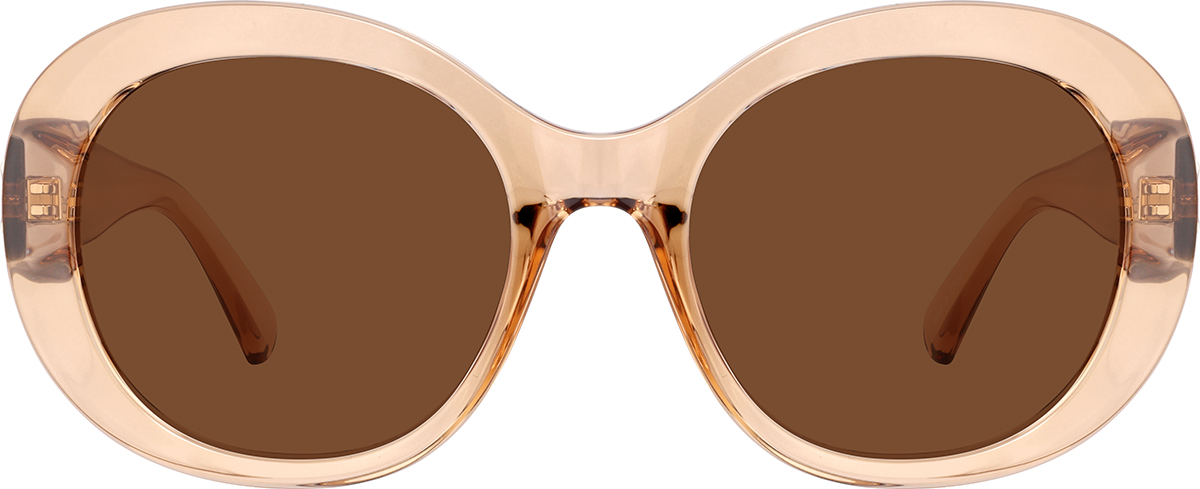 Brown Round Sunglasses