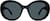 Front view of Premium Round Sunglasses 1143521 in Black thumbnail