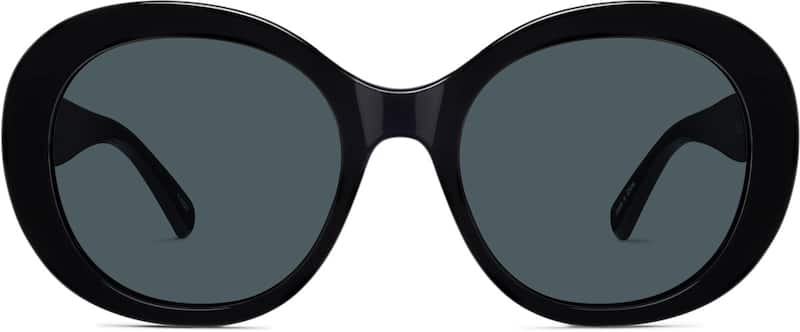 Black Premium Round Sunglasses