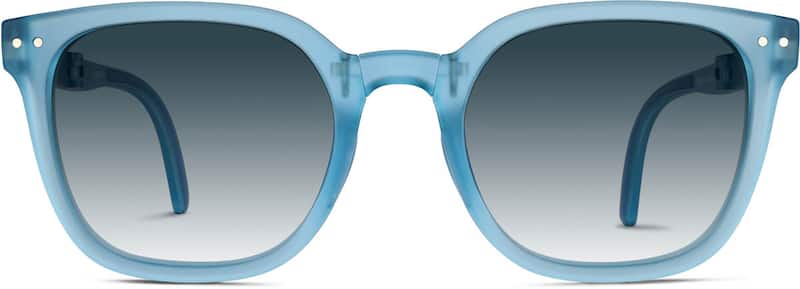 Blue Foldable Square Sunglasses