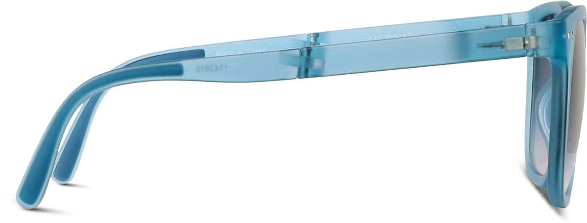 Side view of Foldable Square Sunglasses 1143816 in Blue