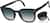 Angle view of Foldable Square Sunglasses 1143821 in Black thumbnail