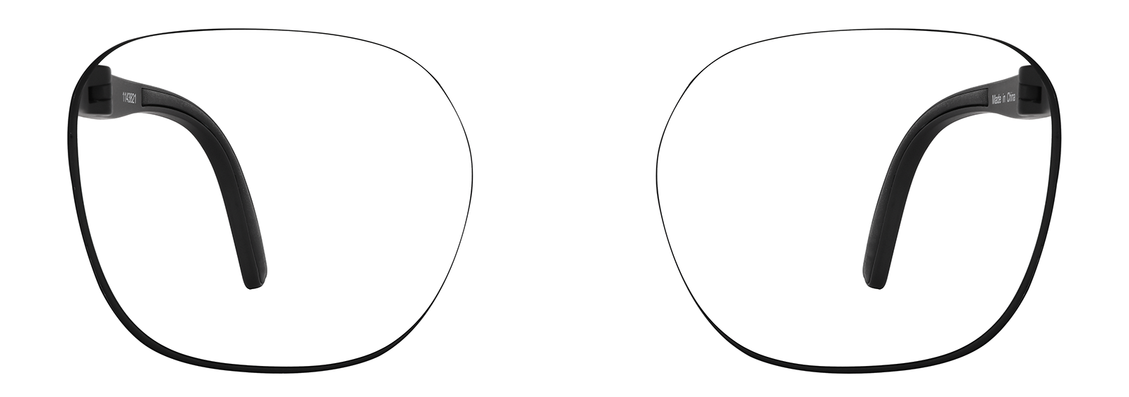 Black Foldable Square Sunglasses #1143821 | Zenni Optical Canada