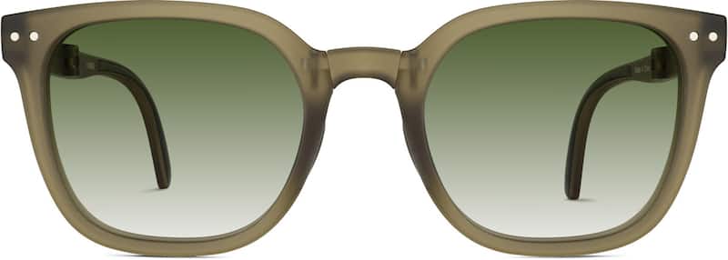 Green Foldable Square Sunglasses