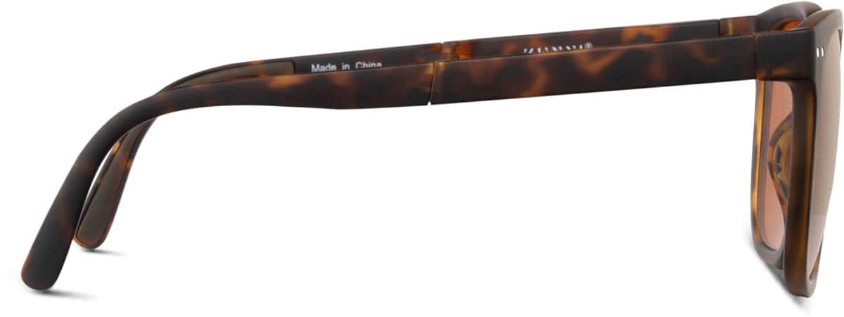 Side view of Foldable Square Sunglasses 1143825 in Tortoiseshell