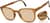 Angle view of Foldable Square Sunglasses 1143842 in Orange thumbnail