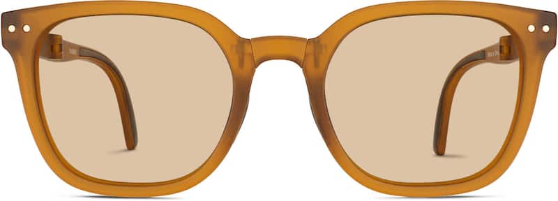 Orange Foldable Square Sunglasses