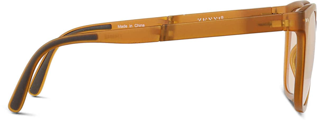 Side view of Foldable Square Sunglasses 1143842 in Orange