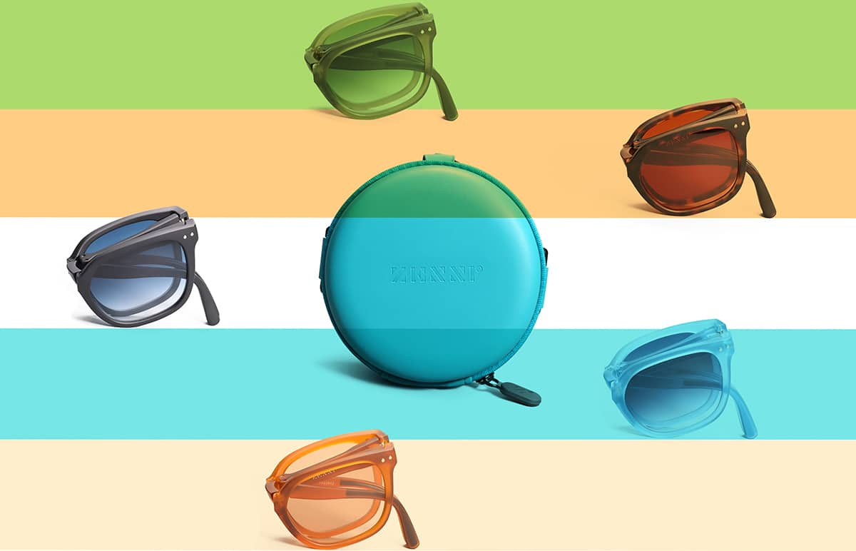 Image of Foldable Square Sunglasses