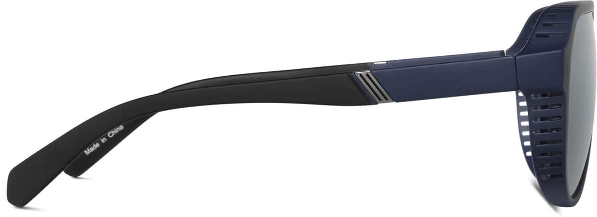 Side view of Aviator Sunglasses 1143916 in Navy