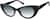 Angle view of Cat-Eye Sunglasses 1144221 in Black thumbnail