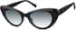 Angle view of Cat-Eye Sunglasses 1144221 in Black thumbnail