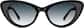 Front view of Cat-Eye Sunglasses 1144221 in Black thumbnail