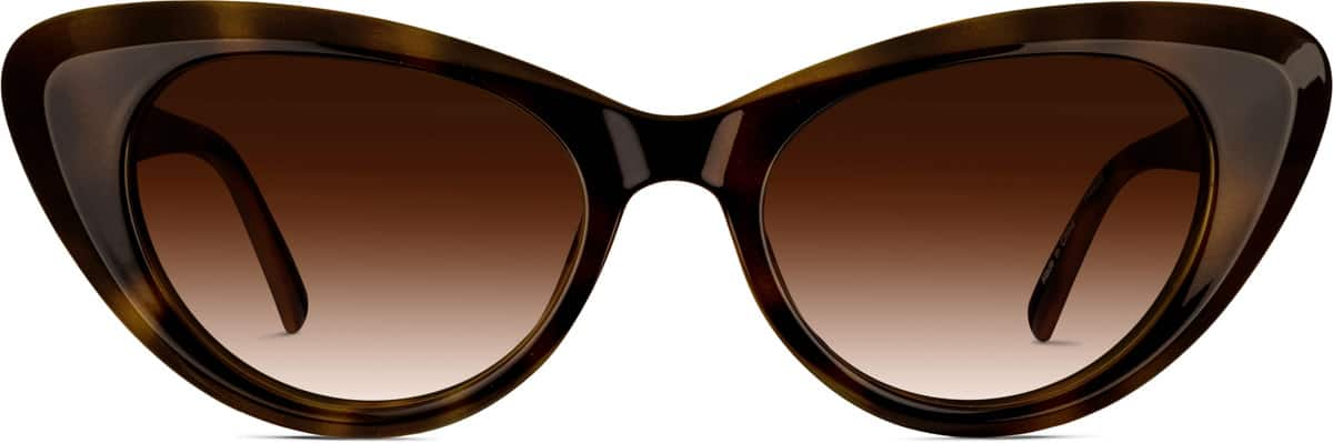 Front view of Cat-Eye Sunglasses 1144225 in Tortoiseshell