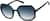 Angle view of Geometric Sunglasses 1144317 in Black/Teal thumbnail