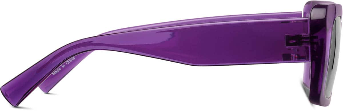 Side view of Rectangle Sunglasses 1144417 in Purple