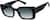 Angle view of Rectangle Sunglasses 1144421 in Black thumbnail