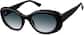 Angle view of Oval Sunglasses 1144521 in Black thumbnail