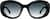 Front view of Oval Sunglasses 1144521 in Black thumbnail