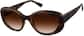 Angle view of Oval Sunglasses 1144525 in Tortoiseshell thumbnail