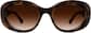 Front view of Oval Sunglasses 1144525 in Tortoiseshell thumbnail