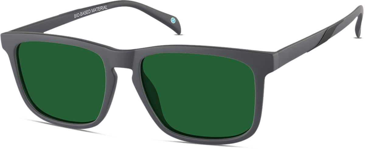 Angle view of Square Sunglasses 1144612 in Gray