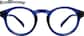 Front view of Round Glasses 1144716 in Blue thumbnail