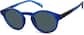Angle view of Round Sunglasses 1144716 in Blue thumbnail
