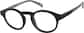 Angle view of Round Glasses 1144721 in Black thumbnail