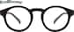 Front view of Round Glasses 1144721 in Black thumbnail