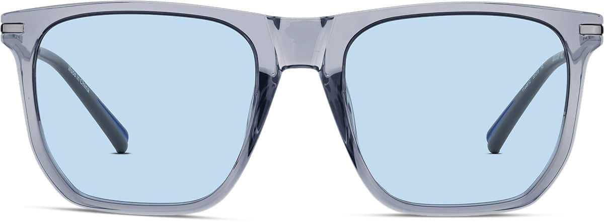 Front view of Premium Square Sunglasses 1144912 in Gray