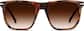 Front view of Square Sunglasses 1144925 in Tortoiseshell thumbnail