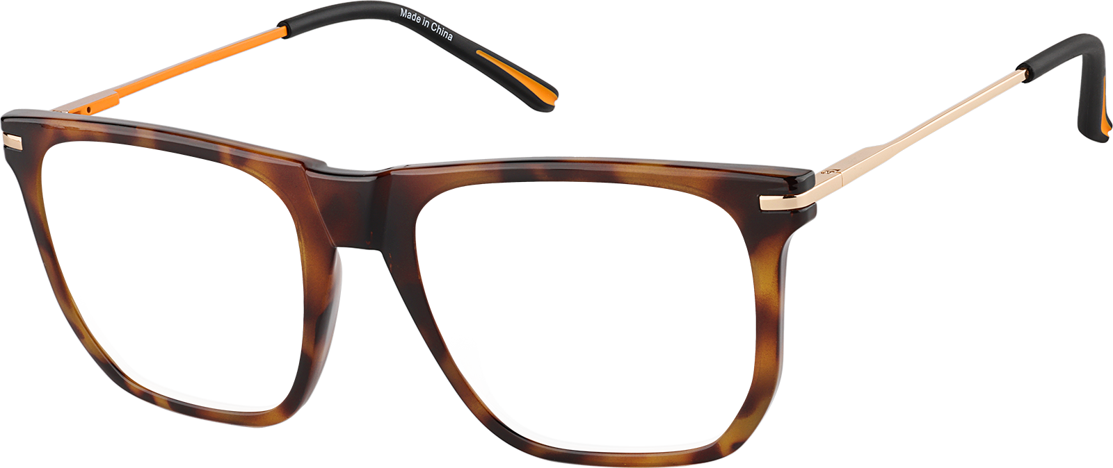 陽光 91cm×122cm Tortoiseshell Square Sunglasses #1144925 | Zenni Optical Canada