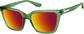 Angle view of Cat-Eye Sunglasses 1145024 in Green thumbnail