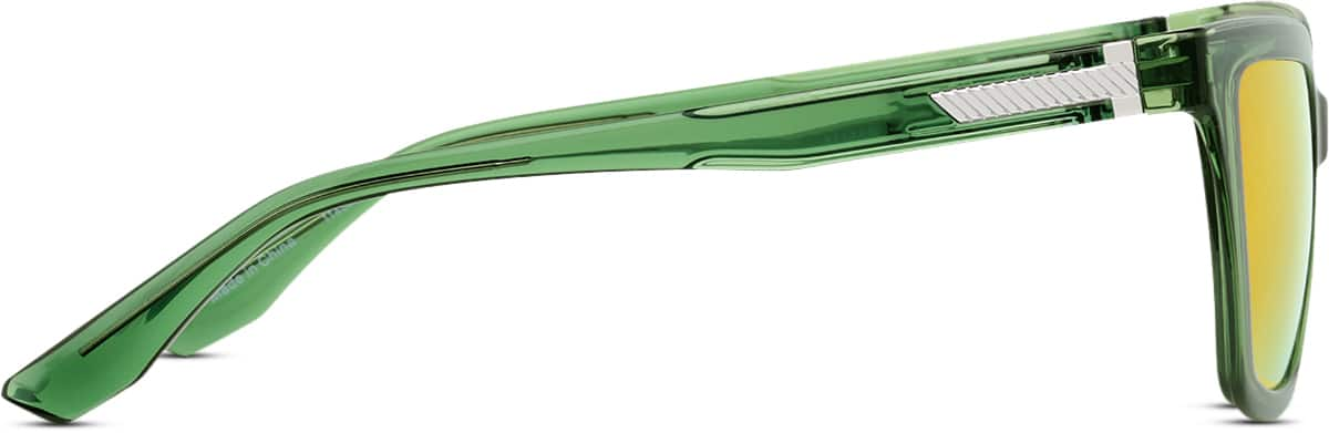 Side view of Square Sunglasses 1145024 in Green