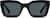 Front view of Square Sunglasses 114621 in Black thumbnail