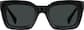 Front view of Square Sunglasses 114621 in Black thumbnail