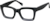 Angle view of Premium Square Sunglasses 114621 in Black thumbnail