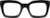 Front view of Premium Square Sunglasses 114621 in Black thumbnail