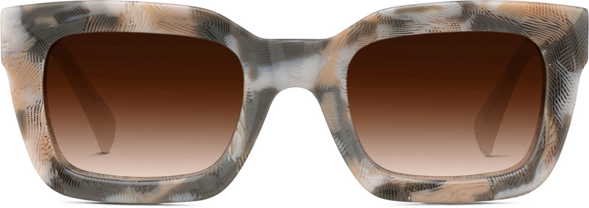 Blush Pattern Square Sunglasses