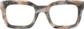 Front view of Square Sunglasses 114639 in Blush Pattern thumbnail