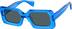 Premium Rectangle Sunglasses 114916 in Blue
