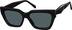 Premium Rectangle Sunglasses 115021 in Black