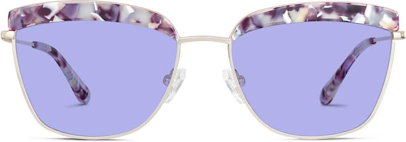 Purple Premium Square Sunglasses