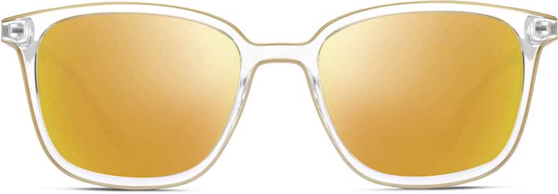 Gold Premium Square Sunglasses