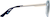 Side view of Aviator Sunglasses 1151216 in Blue thumbnail