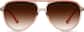 Front view of Aviator Sunglasses 1151342 in Gold thumbnail