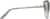 Side view of Square Sunglasses 1151512 in Gray thumbnail